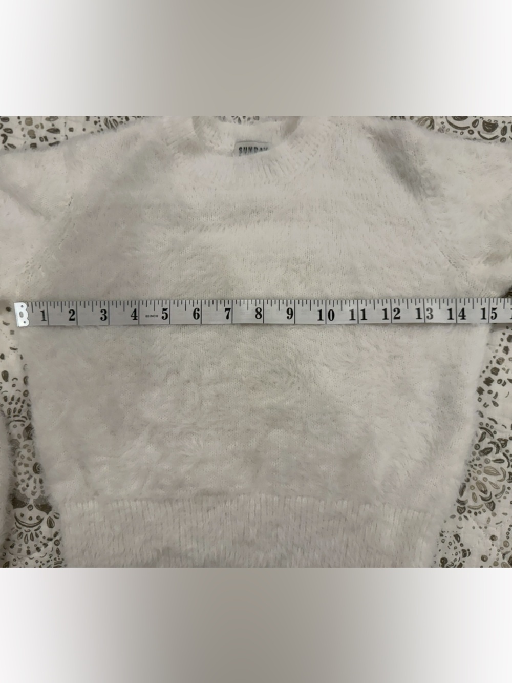 Sunday Best Aritzia Eyelash Cropped Sweater (w/ pulls) - Picture 4 of 9